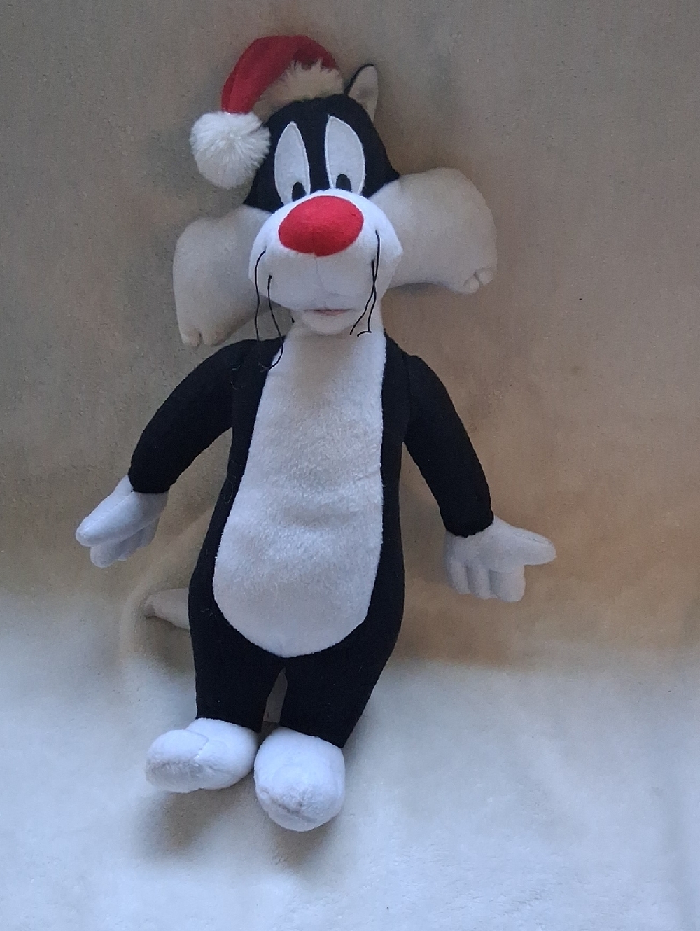 Warner Bros. Sylvester Plush Toy in Black, White, Red